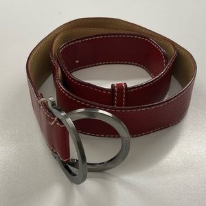 Salvatore Ferragamo Burgundy Belt